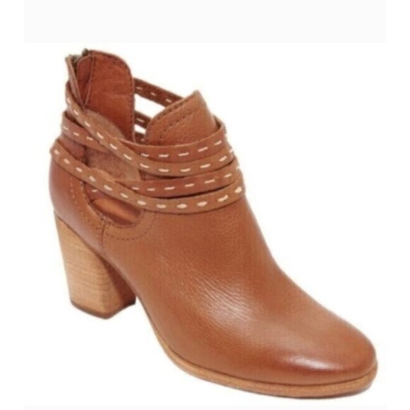 Frye Naomi Pickstitch Leather Ankle Boots - Picture 1 of 12